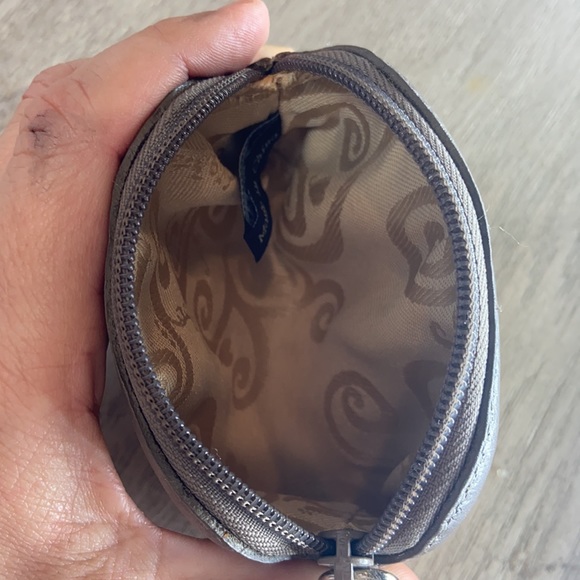 Brighton Yellow Snake Skin Coin Purse with top zip - Picture 4 of 5